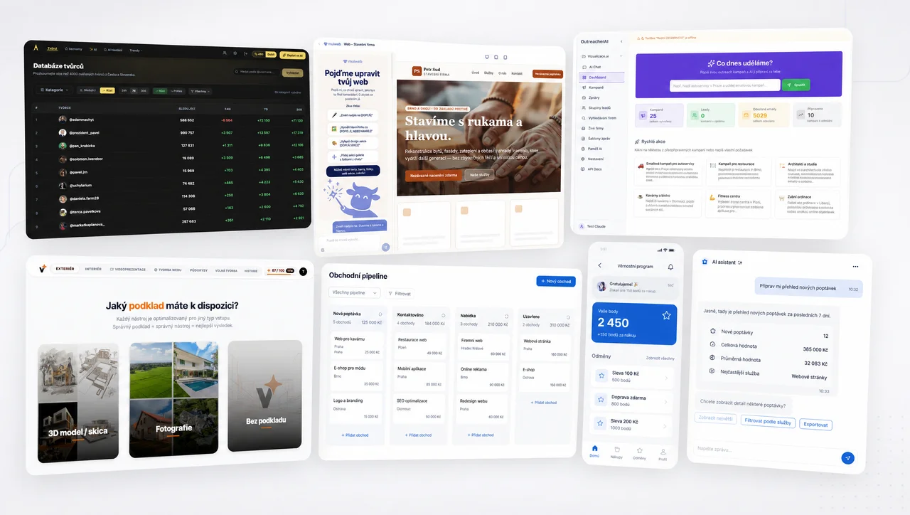 Collage of platform and app examples