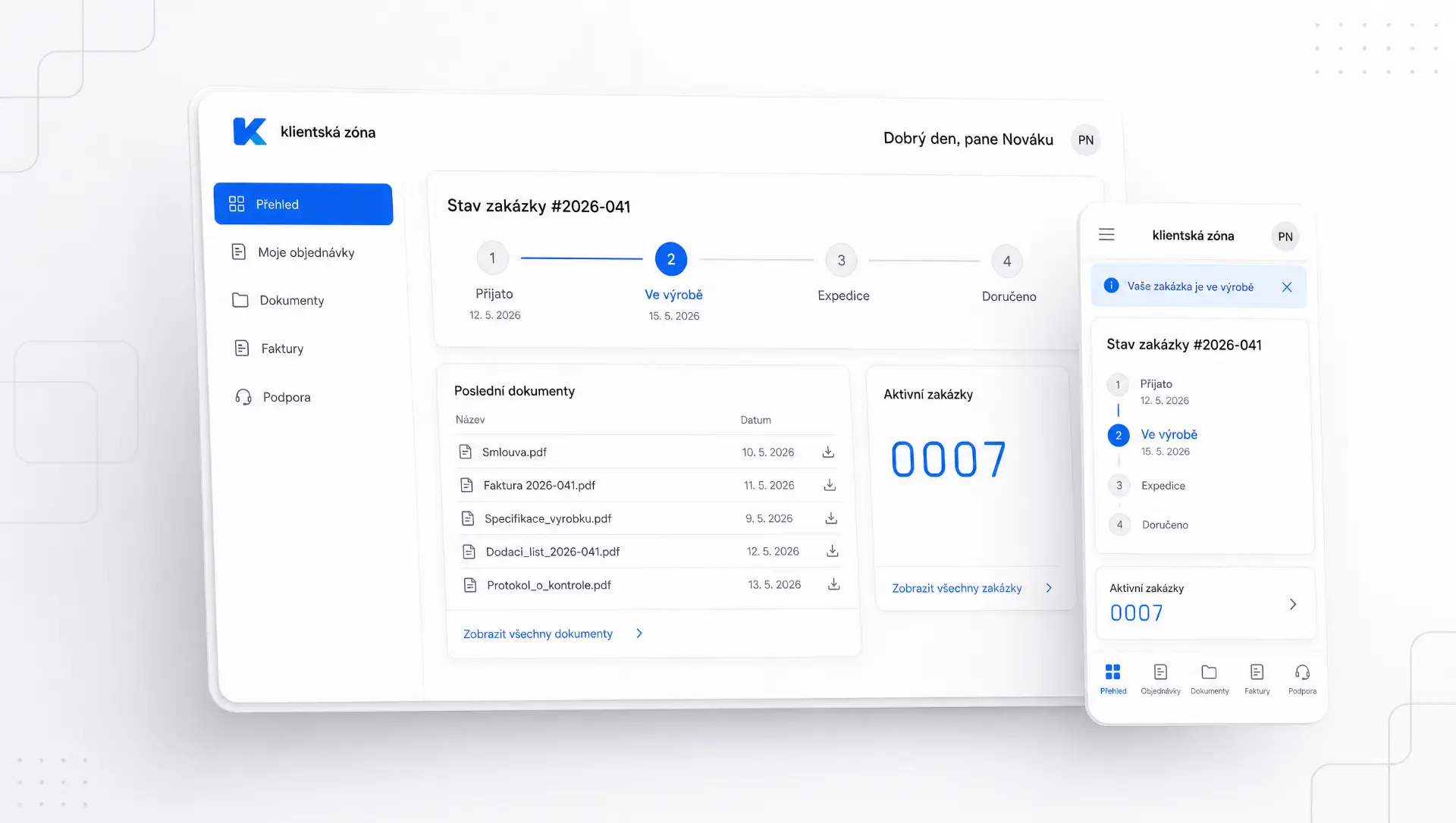 Client portal example
