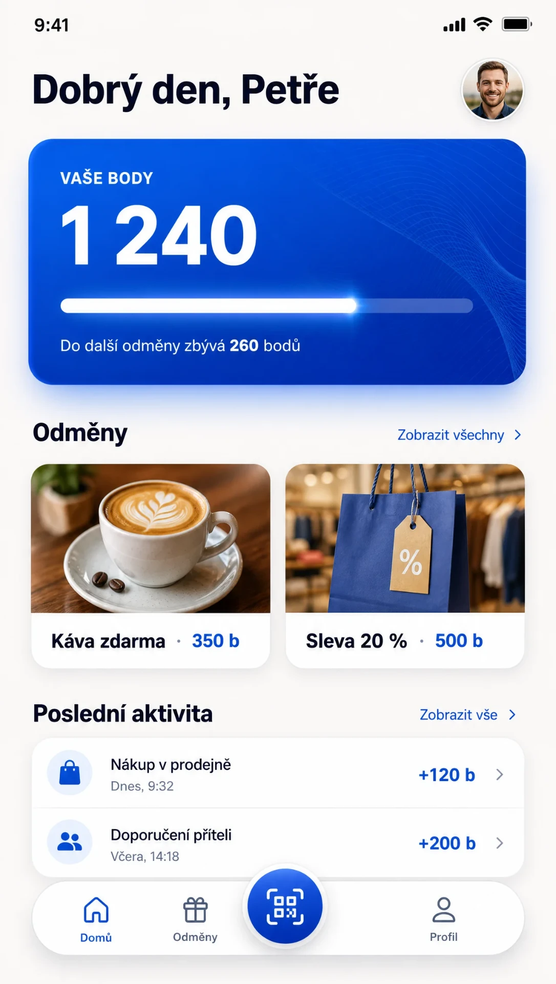 Loyalty mobile app example